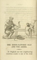 William Mulready, The Good-Natured Man and the Adder from Fables Ancient and Modern, Second Edition (1807);Courtesy of The New York Public Library.