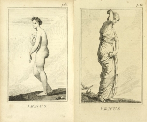 William Mulready, Venus from The Pantheon 1806 (l) and 1810 (r);Courtesy of The New York Public Library.