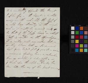 MS. 43350 f. 5v. Manuscript journal of a tour of the Alpines by Byron (1816). Entry for 22 September 1816