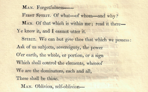 Lord Byron, Manfred (1817; first edition, “second issue”) 14